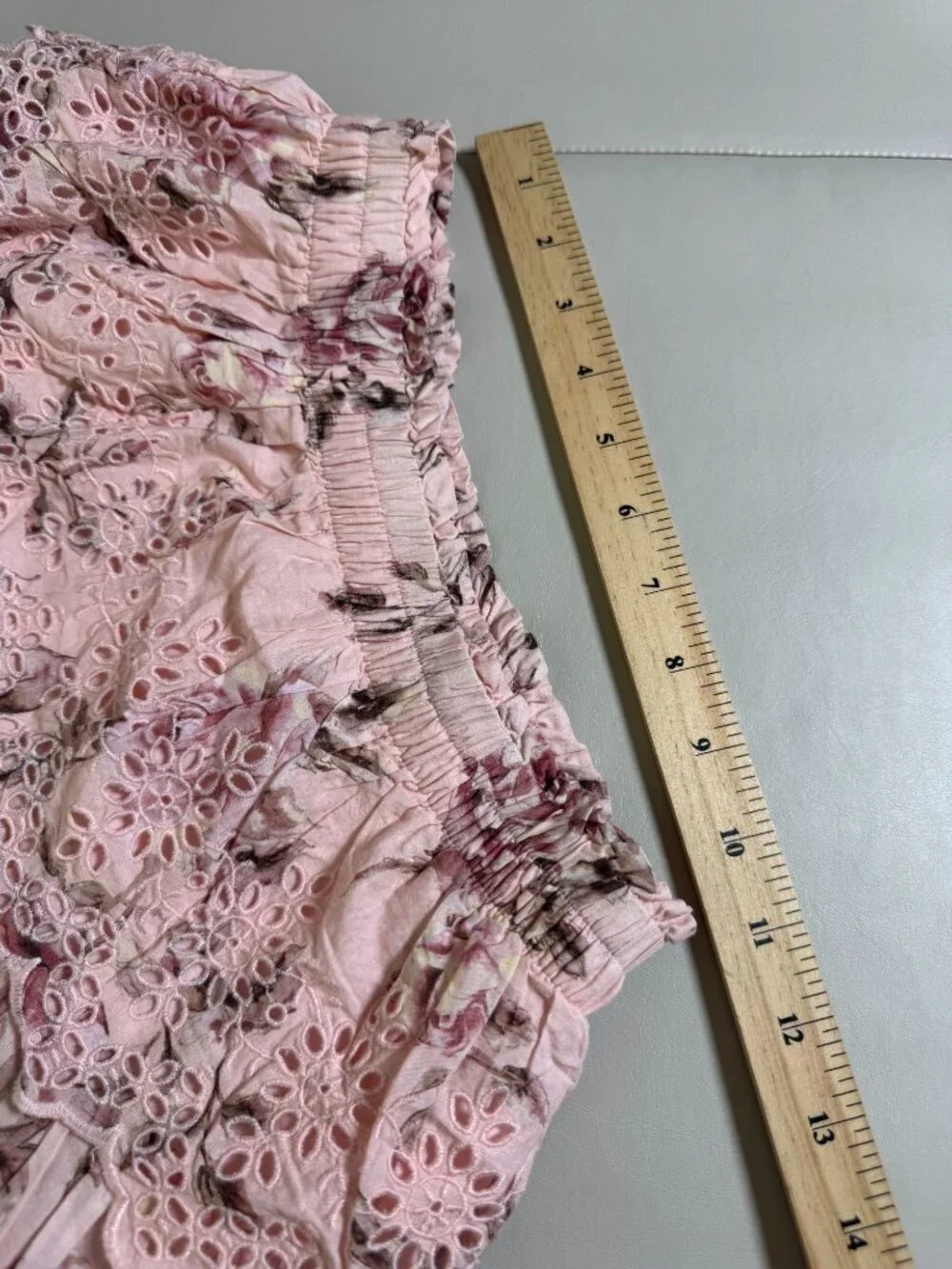 NEW Gap x LoveShackFancy‎ Floral Pink Eyelet Skirt Kids Size Large Pullon Floral